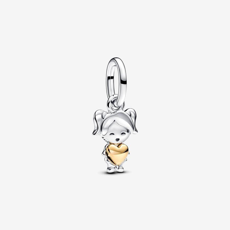 Hangende bedel met happy girl