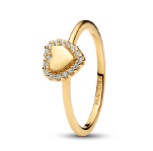 Engravable Heart Halo Ring 163801C01-54