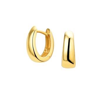 14 kt oorringen 12x4 mm schanierend