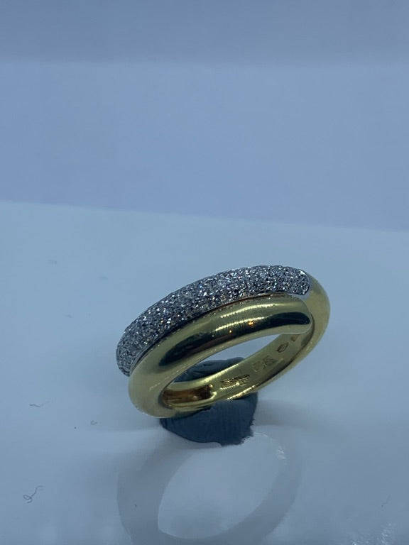 14 kt fantasiering gezet pave Diamant