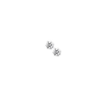 Zilveren oorsteker solitaire 4.5 mm