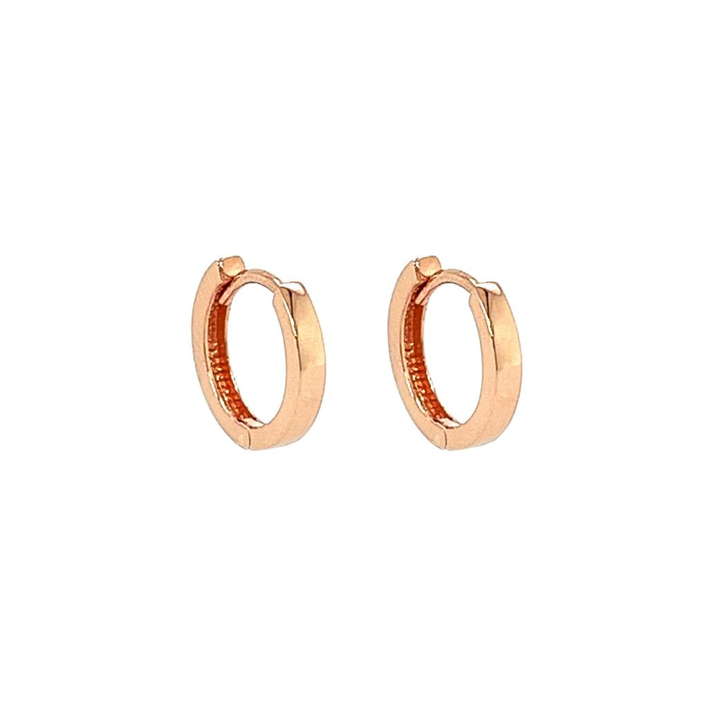 Rosé gouden oorringen 10,8 x 1,9mm