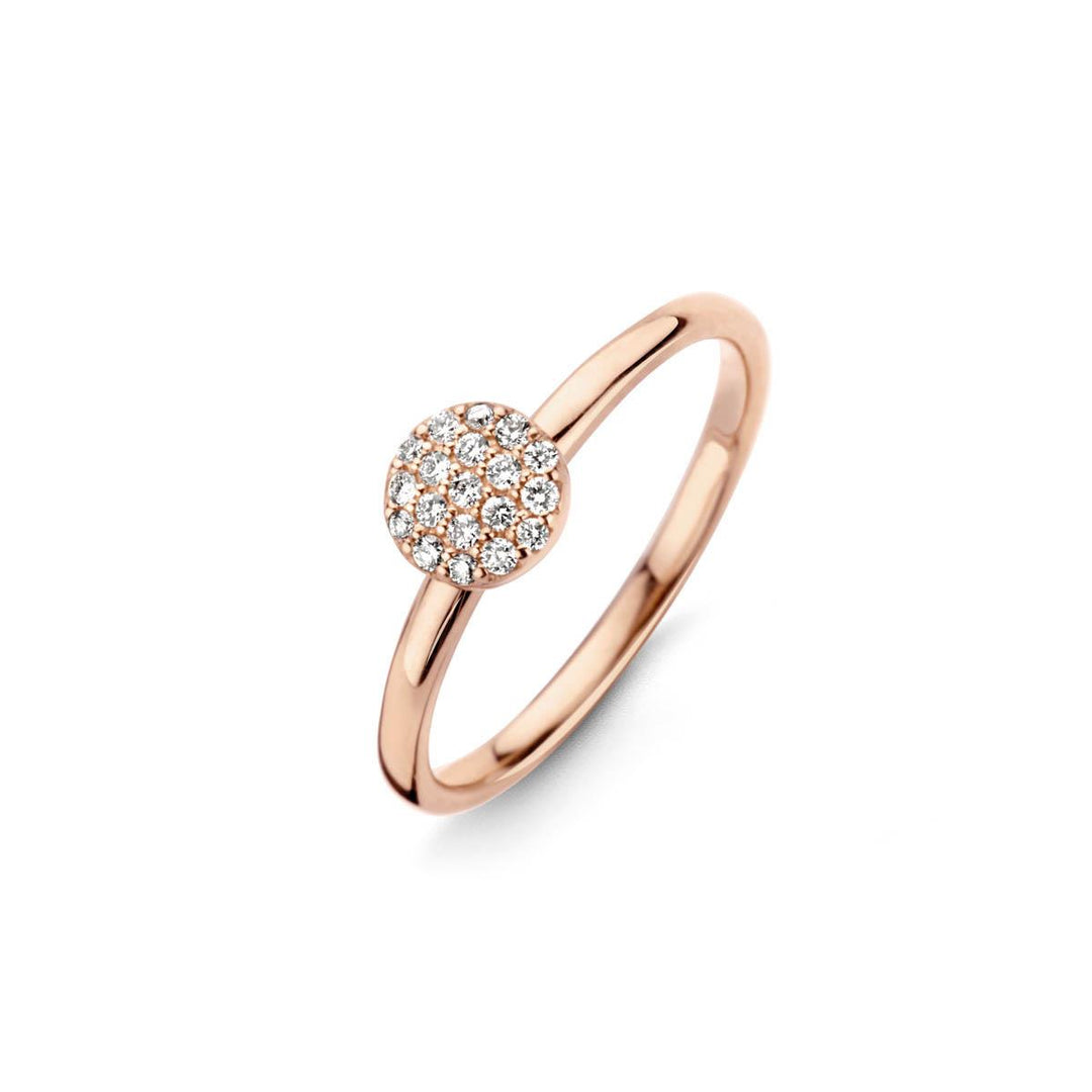 One More 18 Karaats Roségouden Eolo Ring met Diamant - 91Z706A