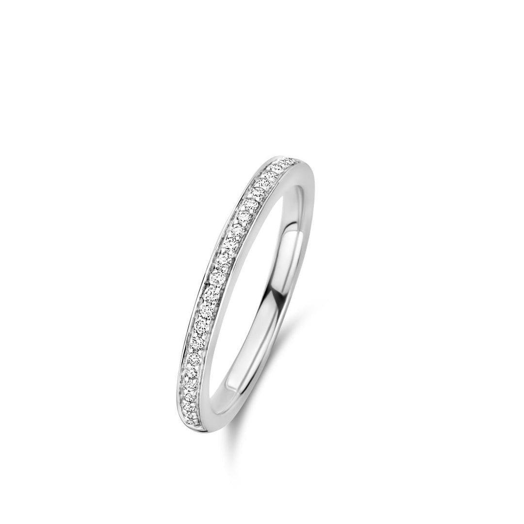 Ischia Basics Ring in 18 Karaat Witgoud met Diamanten – 046575A
