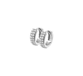 Zilveren oorringen pave zirkonia 13.22199