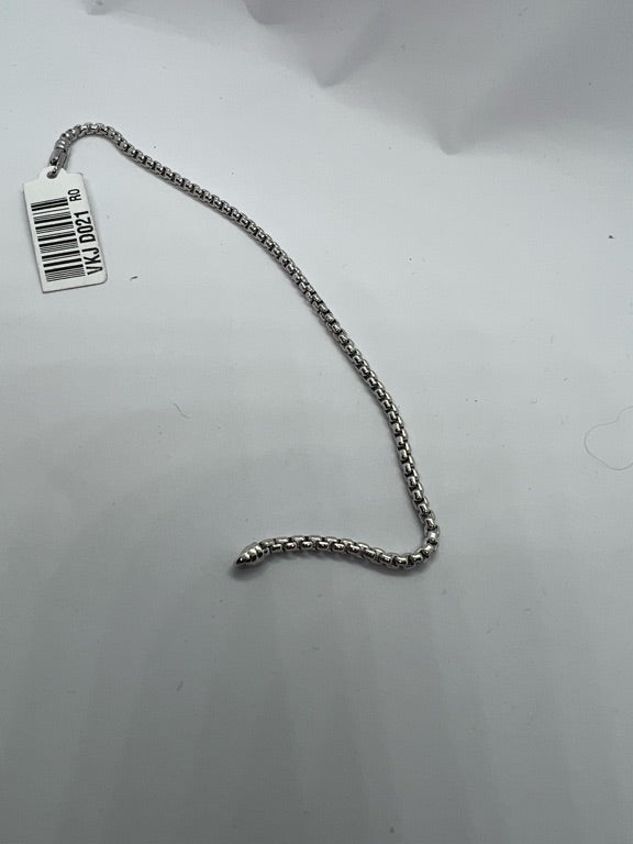 14 kt witgouden armband rond venetiaans 19,5 cm lang