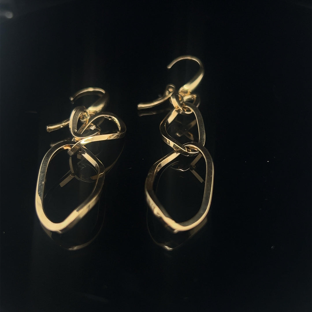 14 kt oorringen diamant 2 x 0.03ct Tw/Vsi
