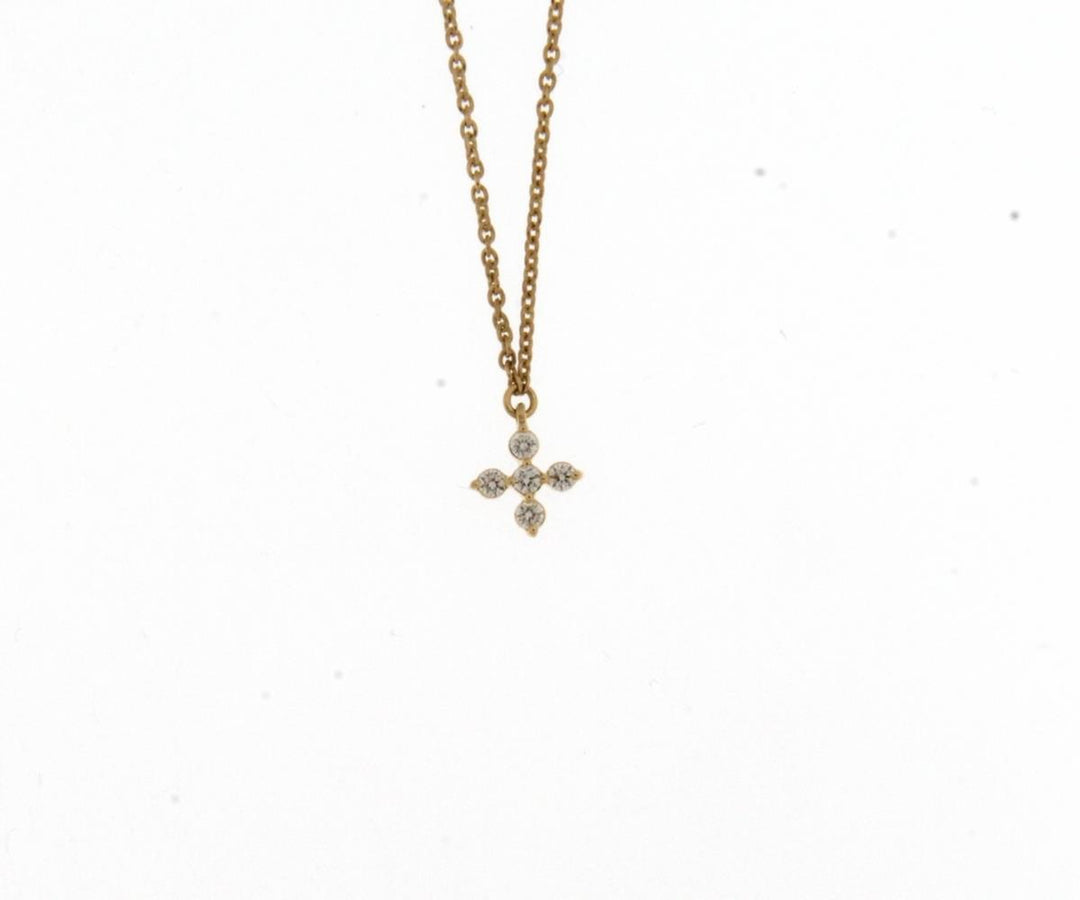 18 kt collier incl hanger diamant 062235A