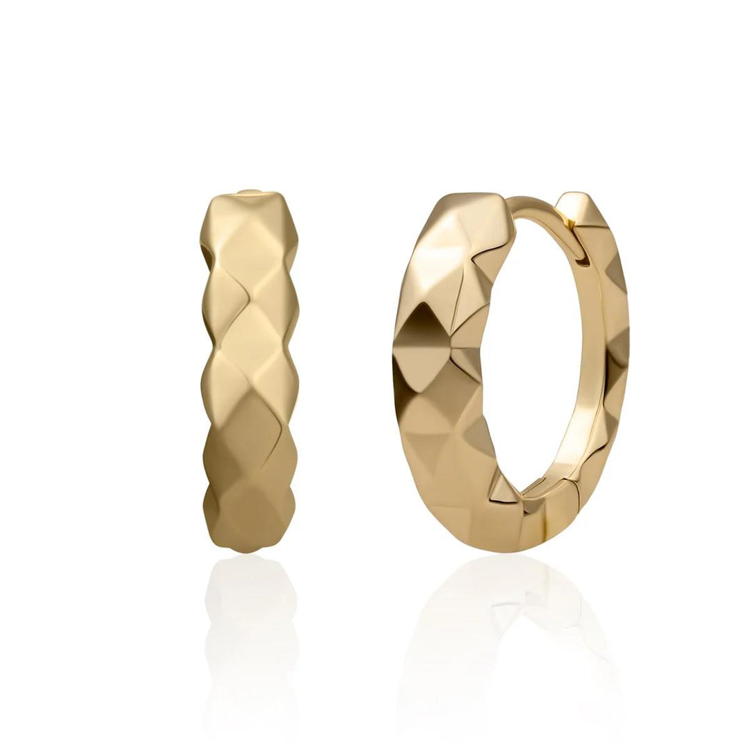 Earrings | Multi Edge Earrings - Gold EAG29