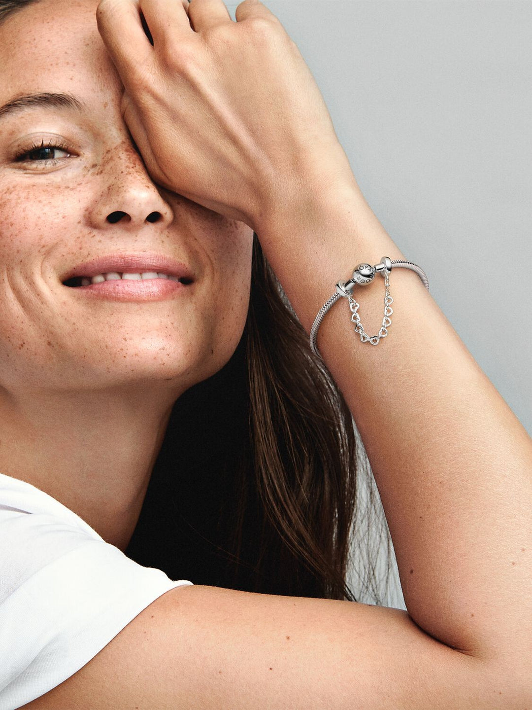 Pandora Linked Hearts Veiligheidsketting 792274C00-05