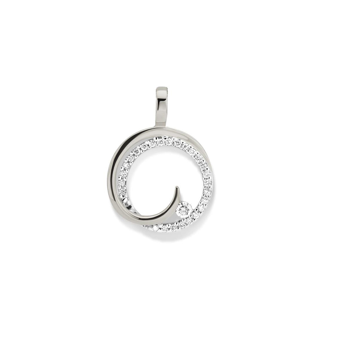 18 kt Diamanten Hanger -0.13 ct Si G-H