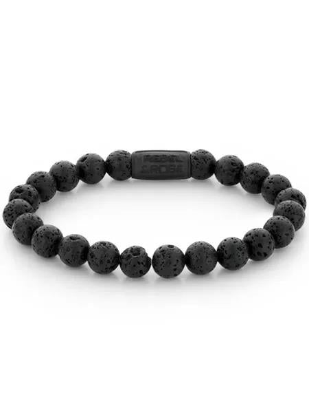 Rebel and Rose Black Moon RR-80071-B-M Armband 8mm Zwart 17,5cm