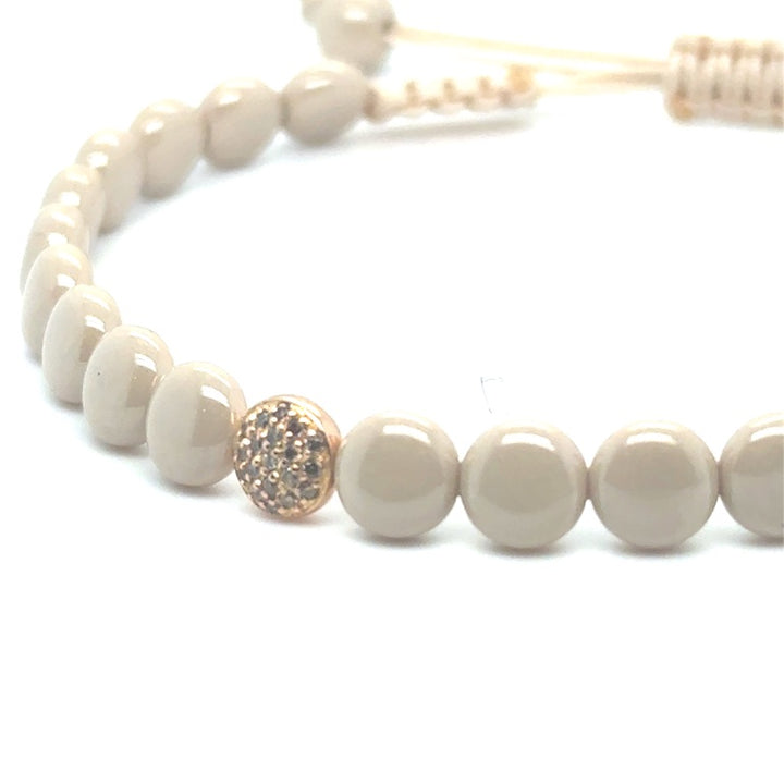 18kt Orotech Bracelet Zwart Ceramic B10-22SYW 0.03ct