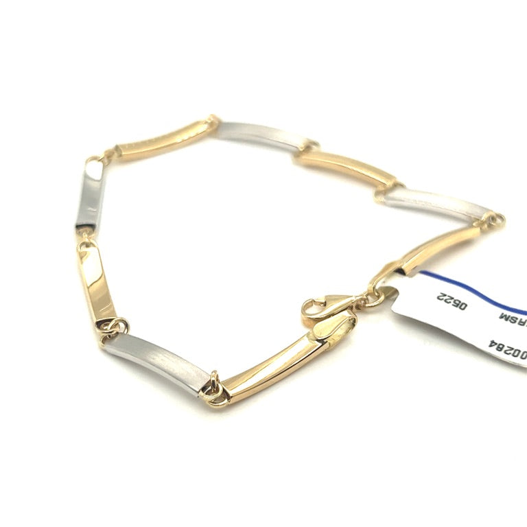 14 kt bicolorarmband plaatjes