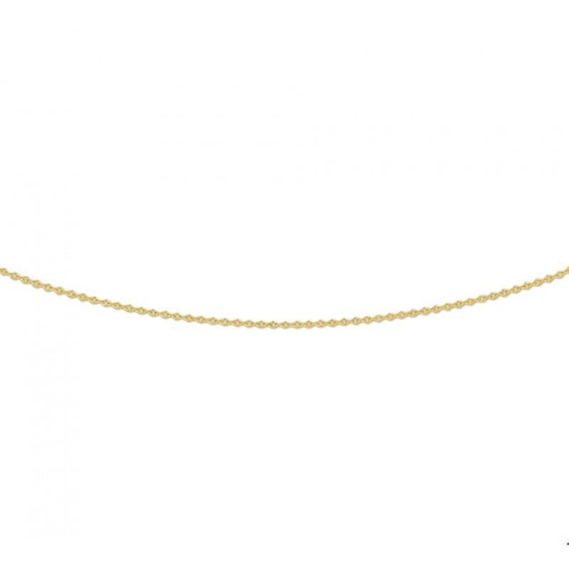 14 kt geslepen anker collier 1mm 42 cm