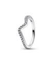 Wave sterling silver ring zirkonia 192539C01-54