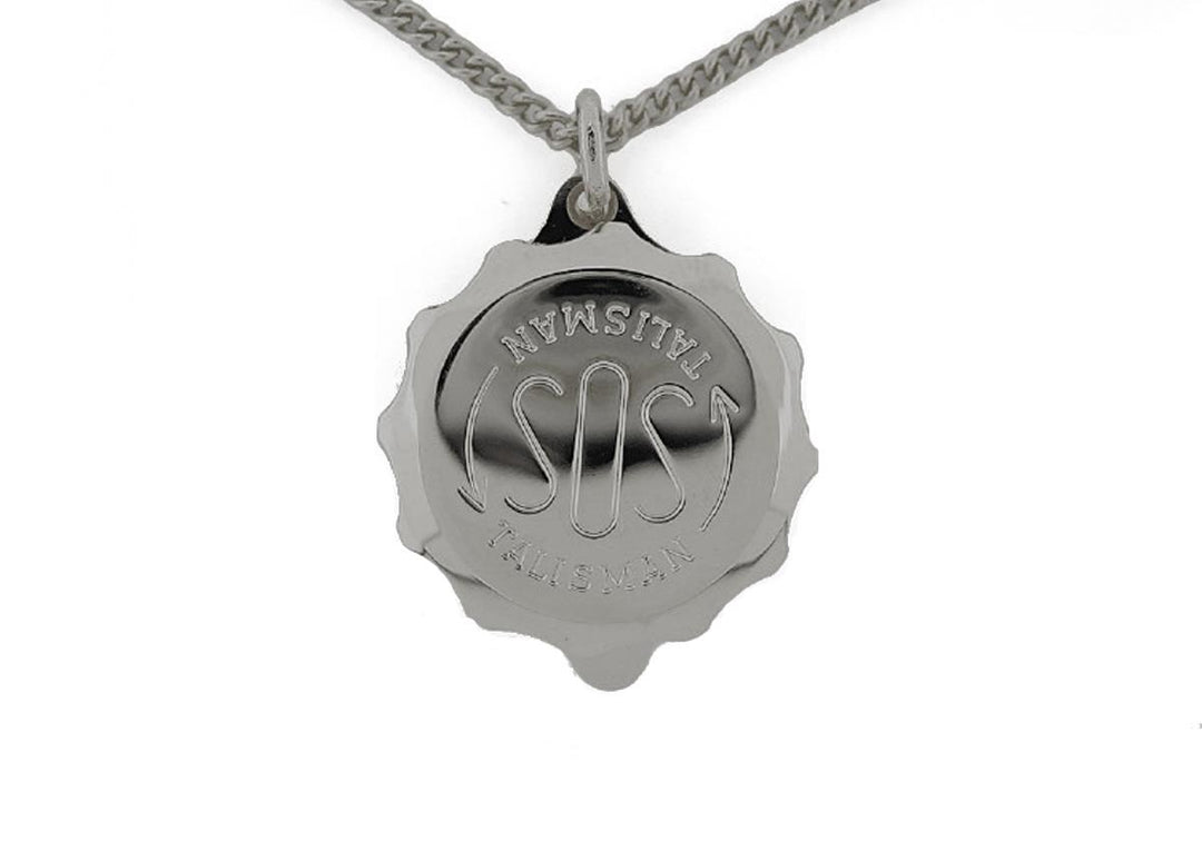 1 Titanium SOS hanger met collier met SOS draaidop incl certificaat SOSHKTITAN