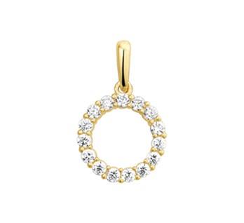 14 kt hanger met zirkonia