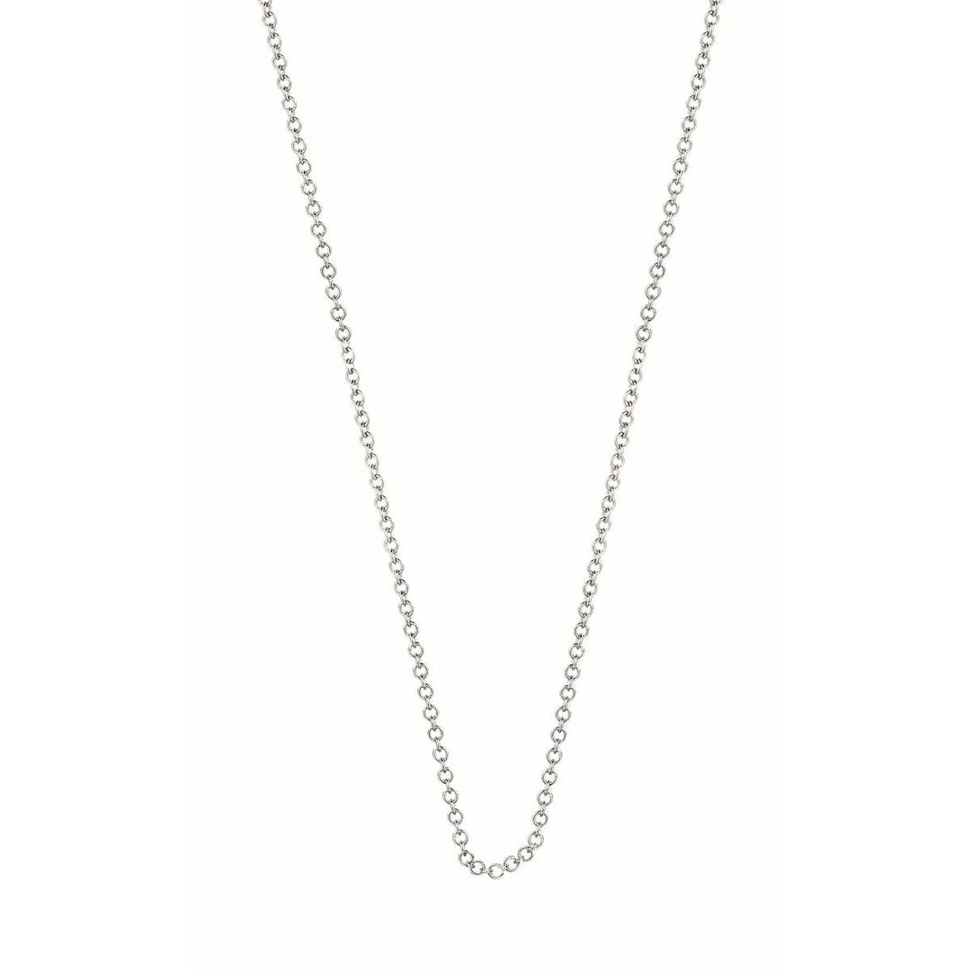 Ischia halsketting 45 cm in 18 Kt rosé goud Wit goud 18 kt FRW13042