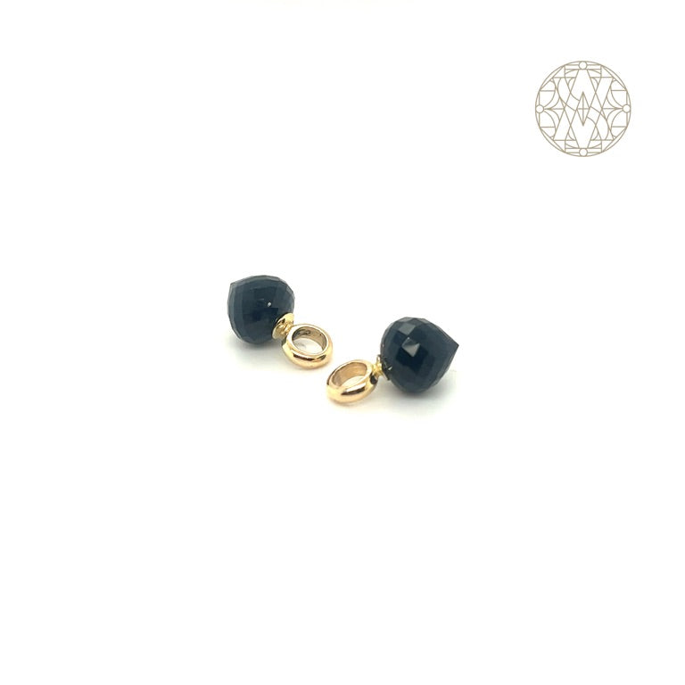 14 kt oorhangers onyx Union