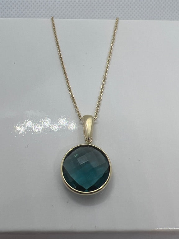 14 kt geelgouden collier Toermalijn 1405C GEEL