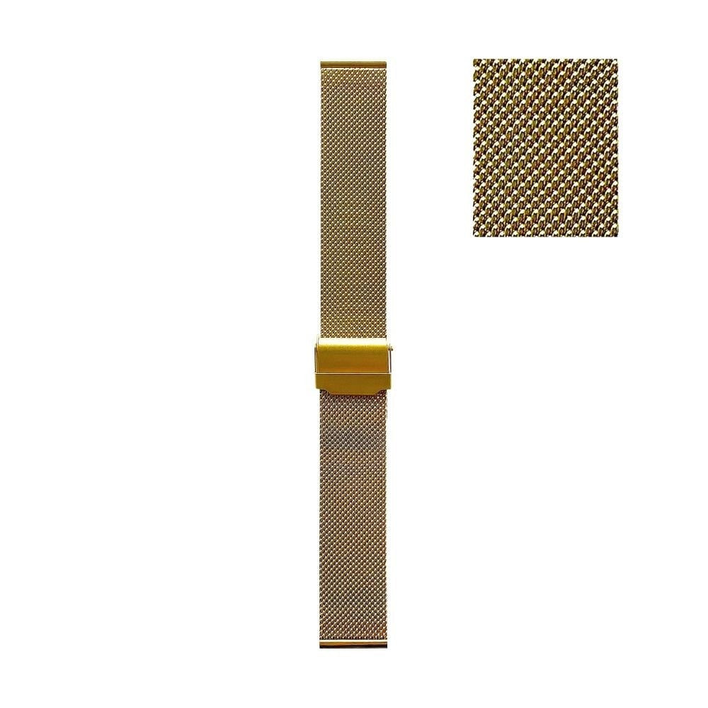 BRACELET STAINLESS STEEL MESH ELEGANT GOLD 20MM