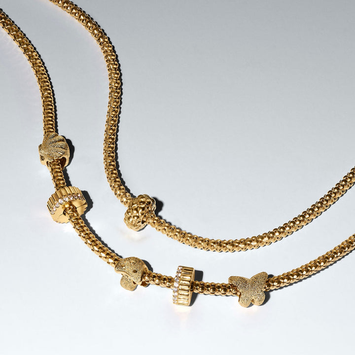 Pandora Clipbedel geribbeld 764078C01