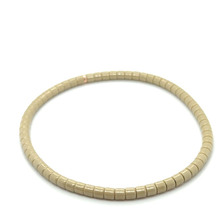 Orotech 18 kt Armband B17-13TR Taupe polish rose goud