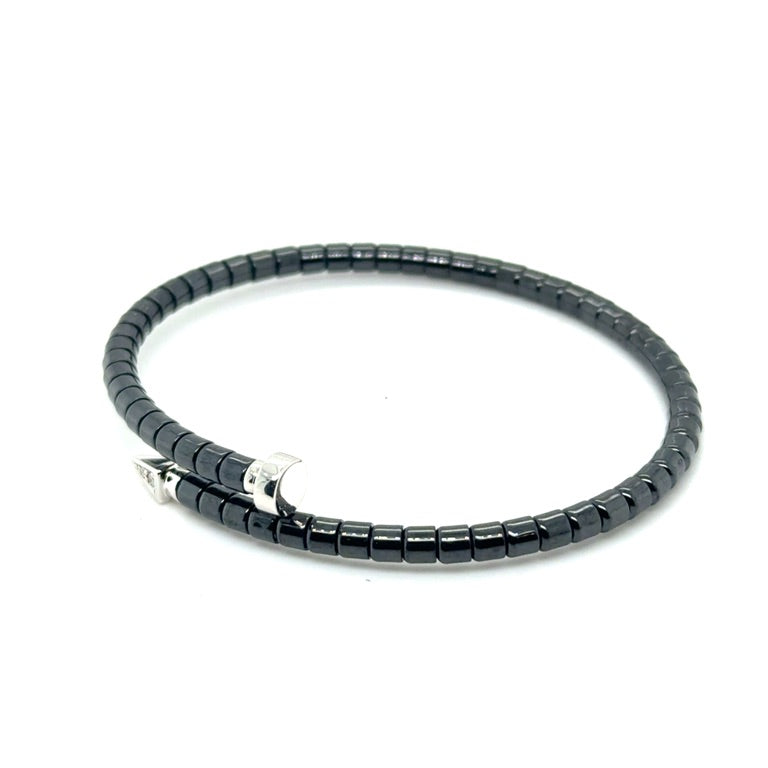 Orotech 18kt Armband Zwart Ceramic B10-22SYW 0.03ct