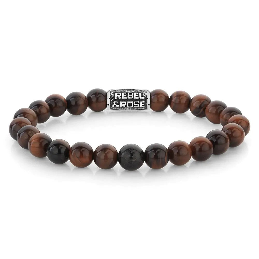 Rebel & Rose armband tiger red vintage, RR-60122-V-L