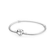 Pandora Moments Snake Chain Armband met Hartsluiting 590719-18