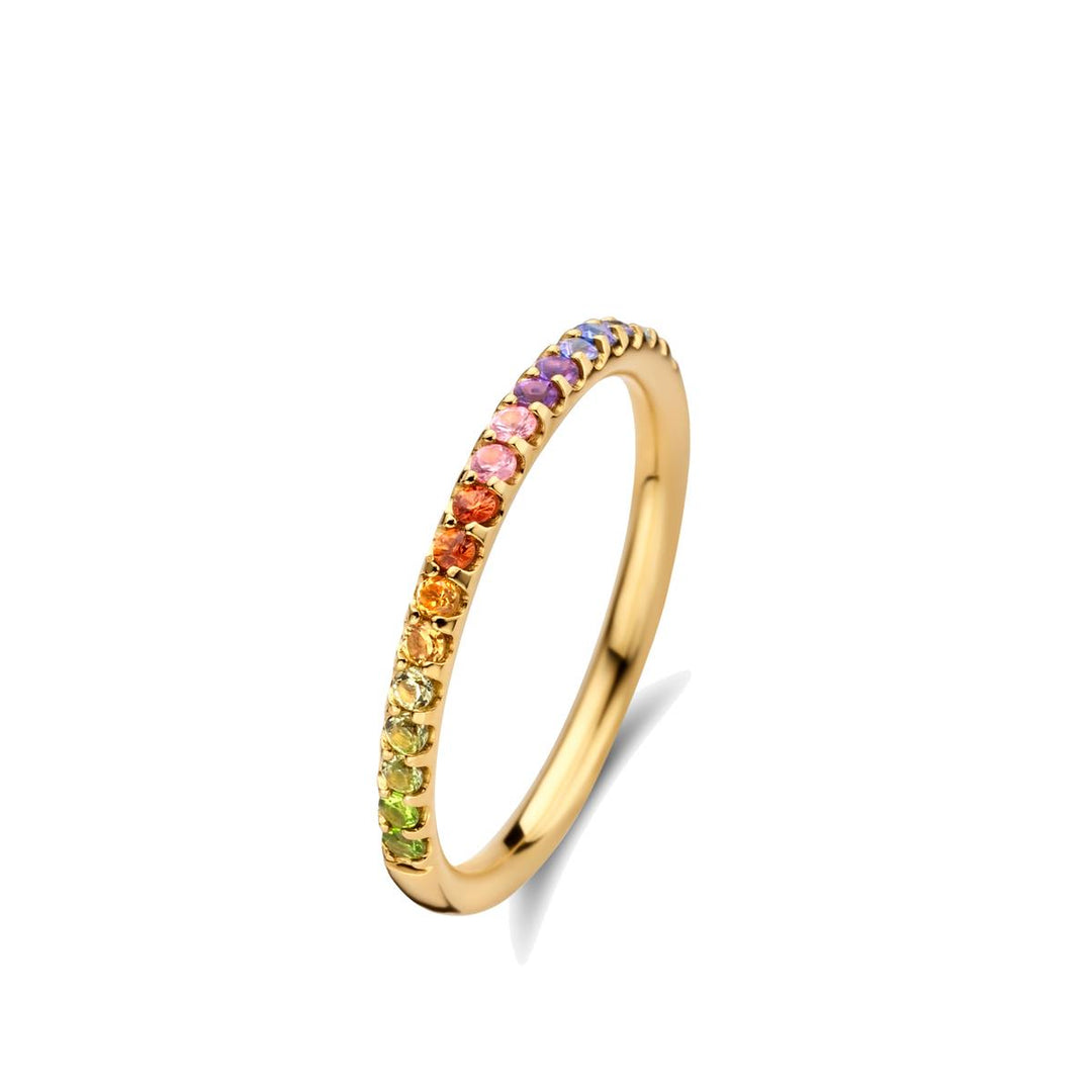 Ischia Basics ring 18 Kt geel goud met edelsteen 91AF16/9S