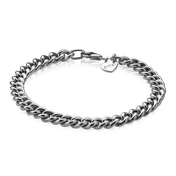 Zinzi zilveren gourmet armband 6,5mm breed 19cm ZIA1056