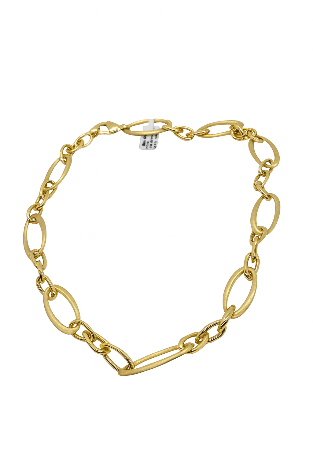 14 kt collier groot ovaal 45 cm