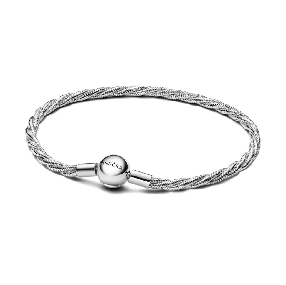 Round Pandora Twisted Snake Chain 593757C00-19