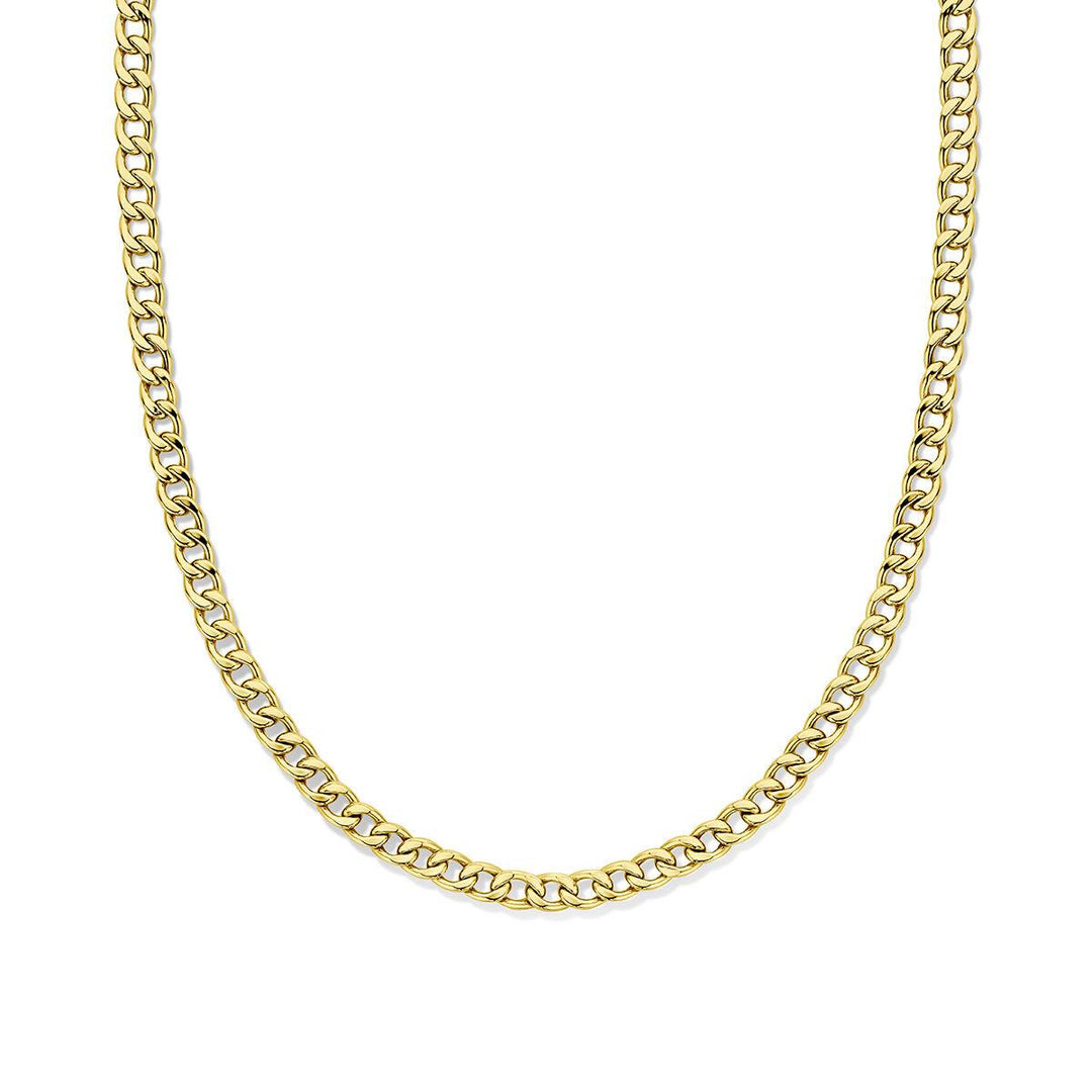 14 kt heren collier gourmett massief 50 cm 4.8 mm