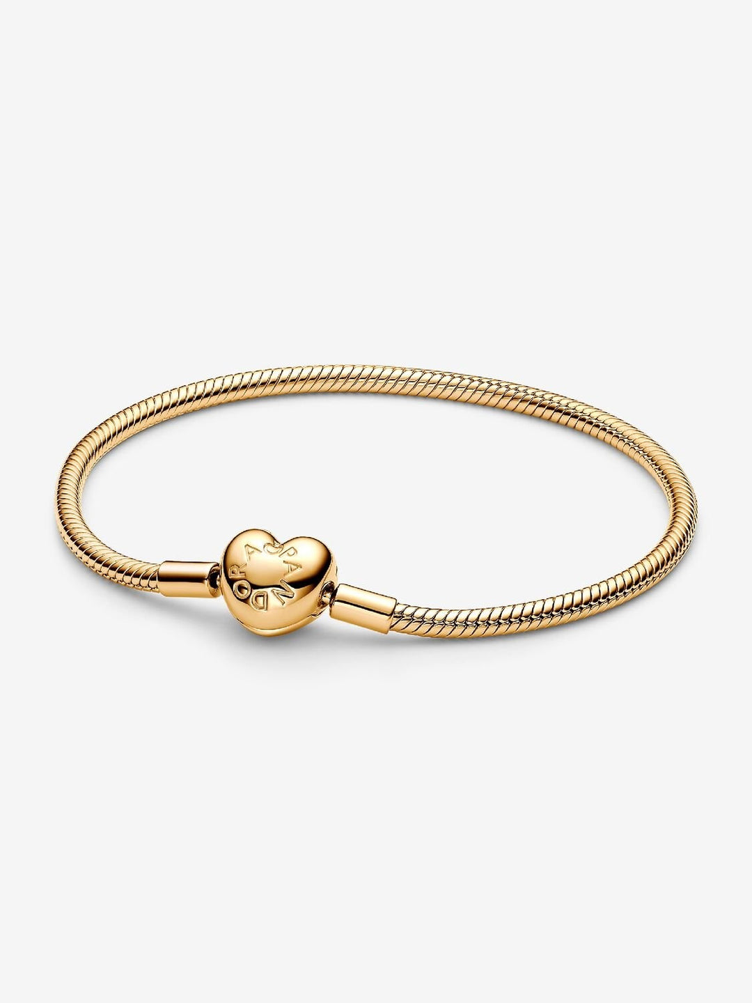 Pandora Moments Snake Chain-armband met hartsluiting 563050C00-19