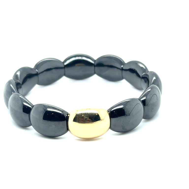 18 kt met ceramic bracelet Orotech BK8-608NY