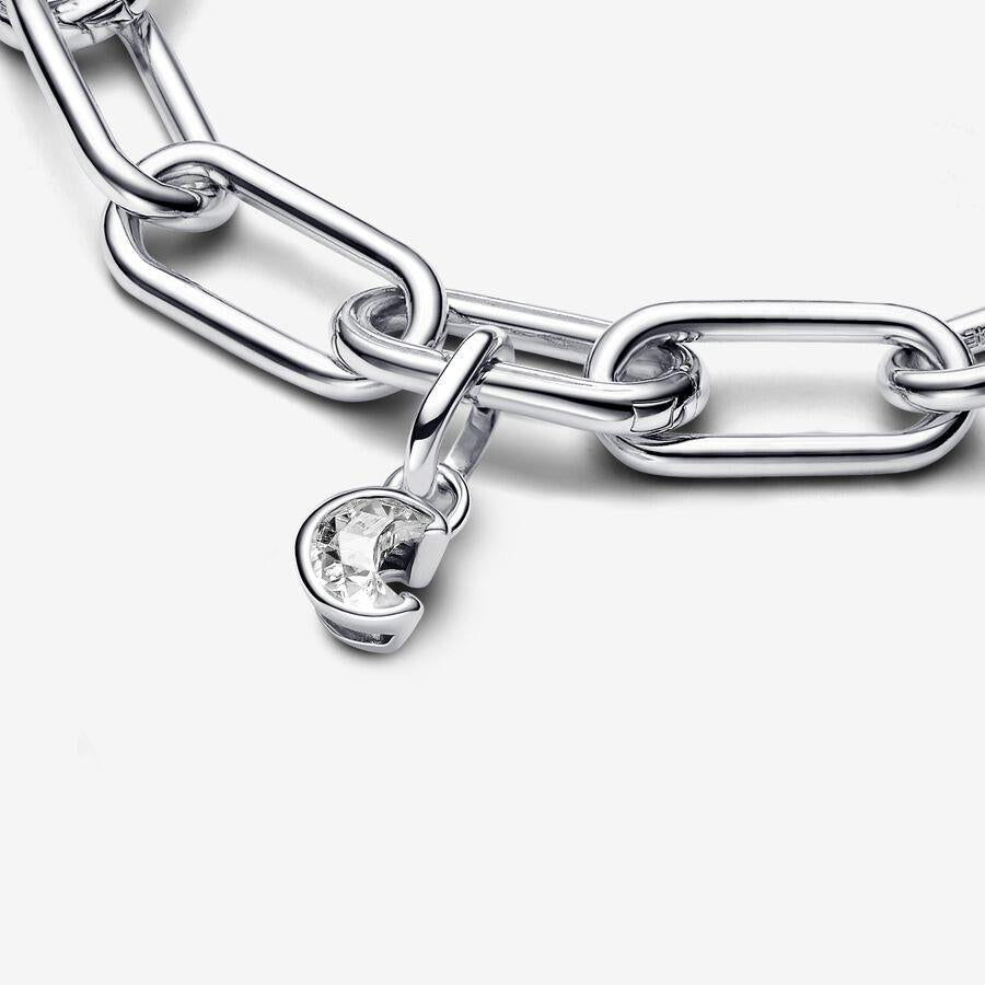 Moon sterling silver mini dangle with clear cubic zirconia 793364C01