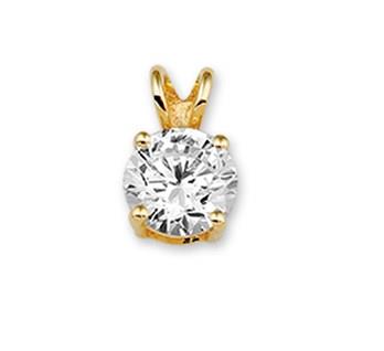 Geelgouden hanger met zirkonia 40.18394