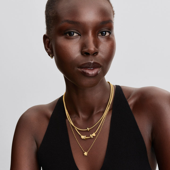 Pandora Clipbedel geribbeld 764078C01