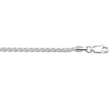 Zilveren Koord armband 2.5mm 19 cm
