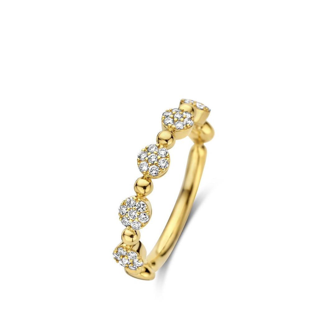 One More Ring in 18 Kt Geel Goud met Diamanten