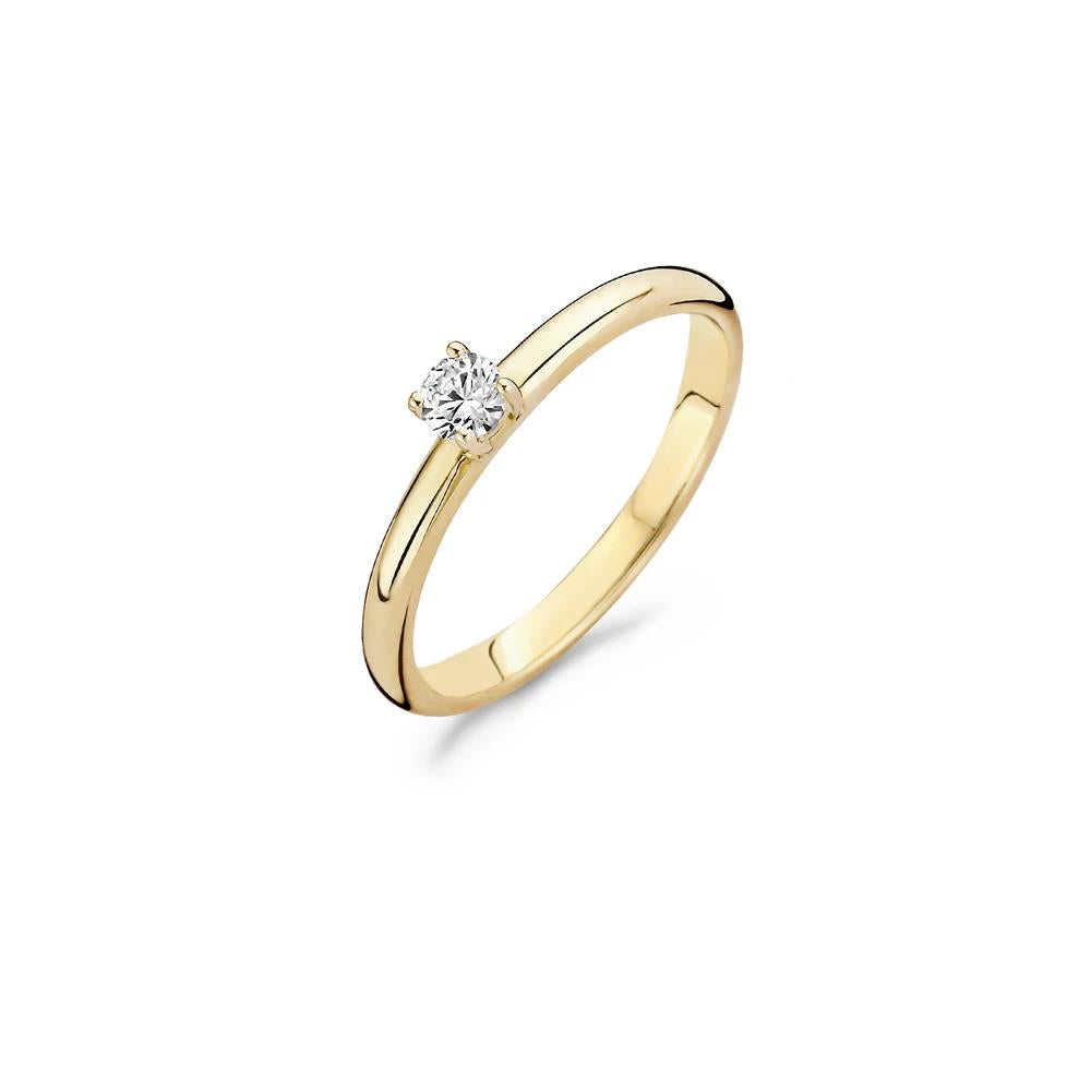Blush 14k Geelgoud met Zirkonia Ring 1112YZI