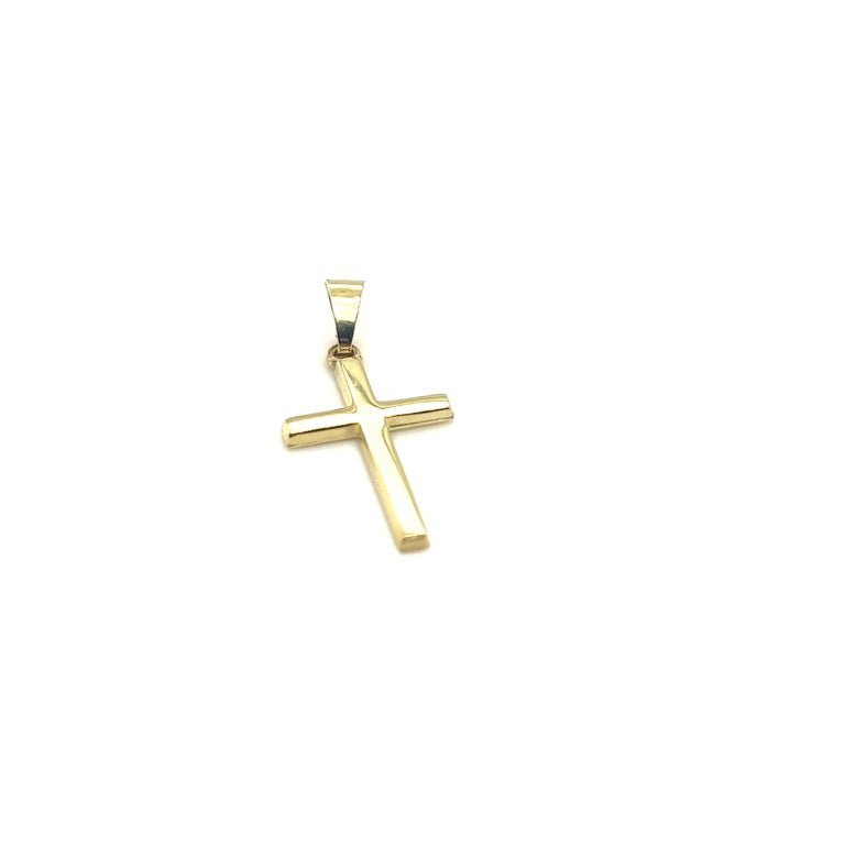 14 kt hanger kruis geelgoud