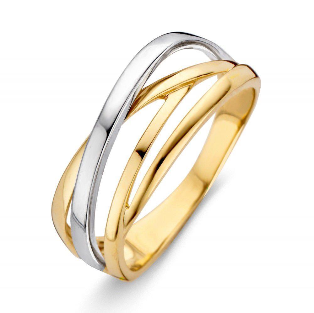 RF404399-56 14 kt Bicolor Intrigerende Ring