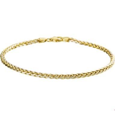 collier Vossestraart rond46 cm 14 kt goud