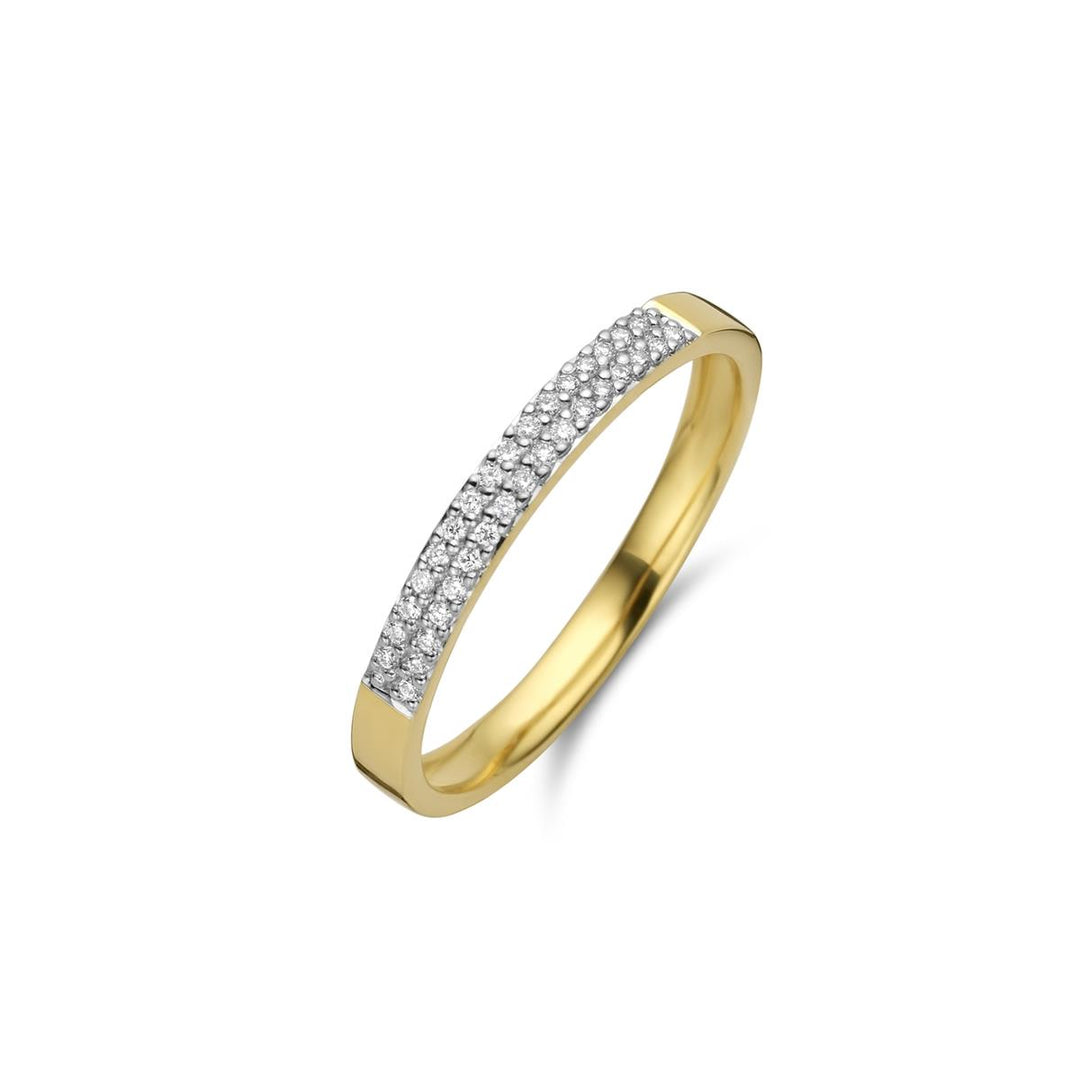 18 kt pave ring gezet diamant 061183/A