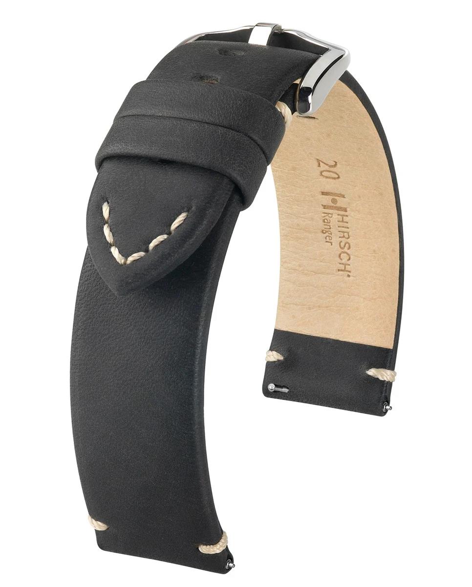 HIRSCH RANGER L BLACK CALF 24/24MM