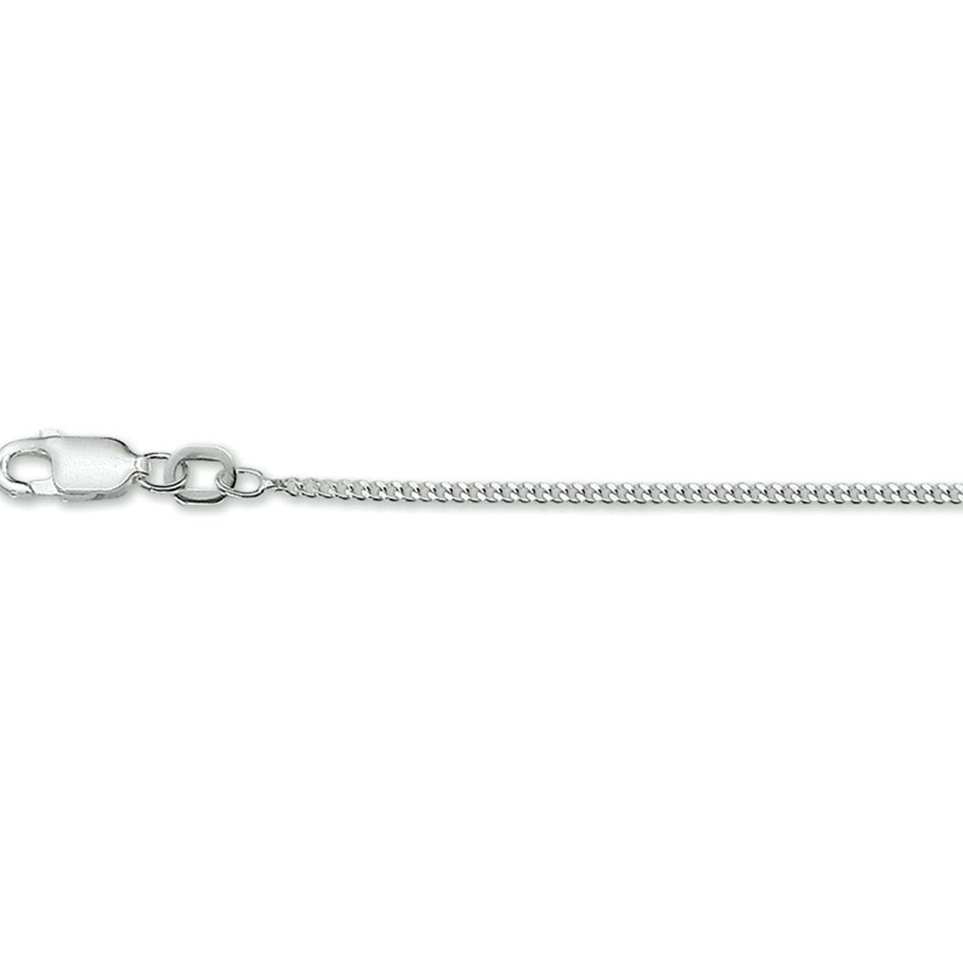 Zilver gerhodineerd collier gourmet 1,4 mm 38 cm